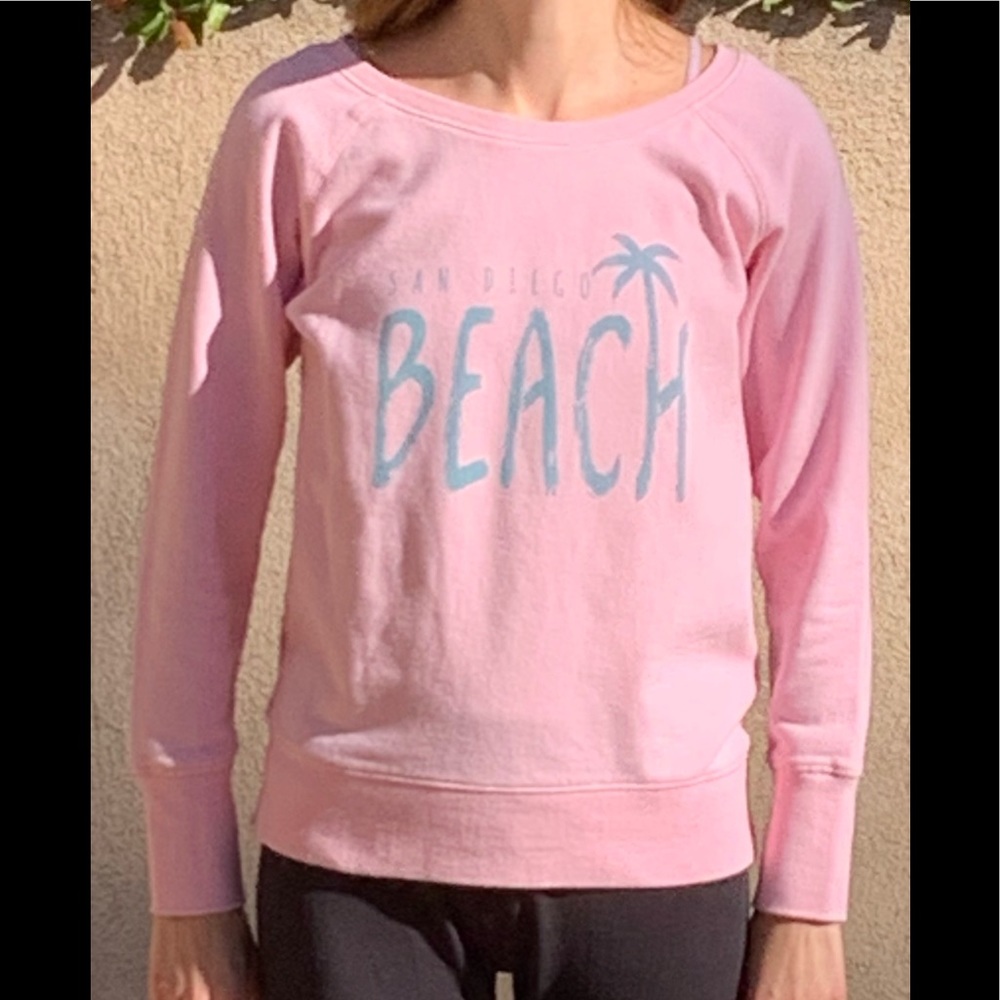 Gear For Sports San Diego Beach Pink & Gray Sweatshirt Size Medium
